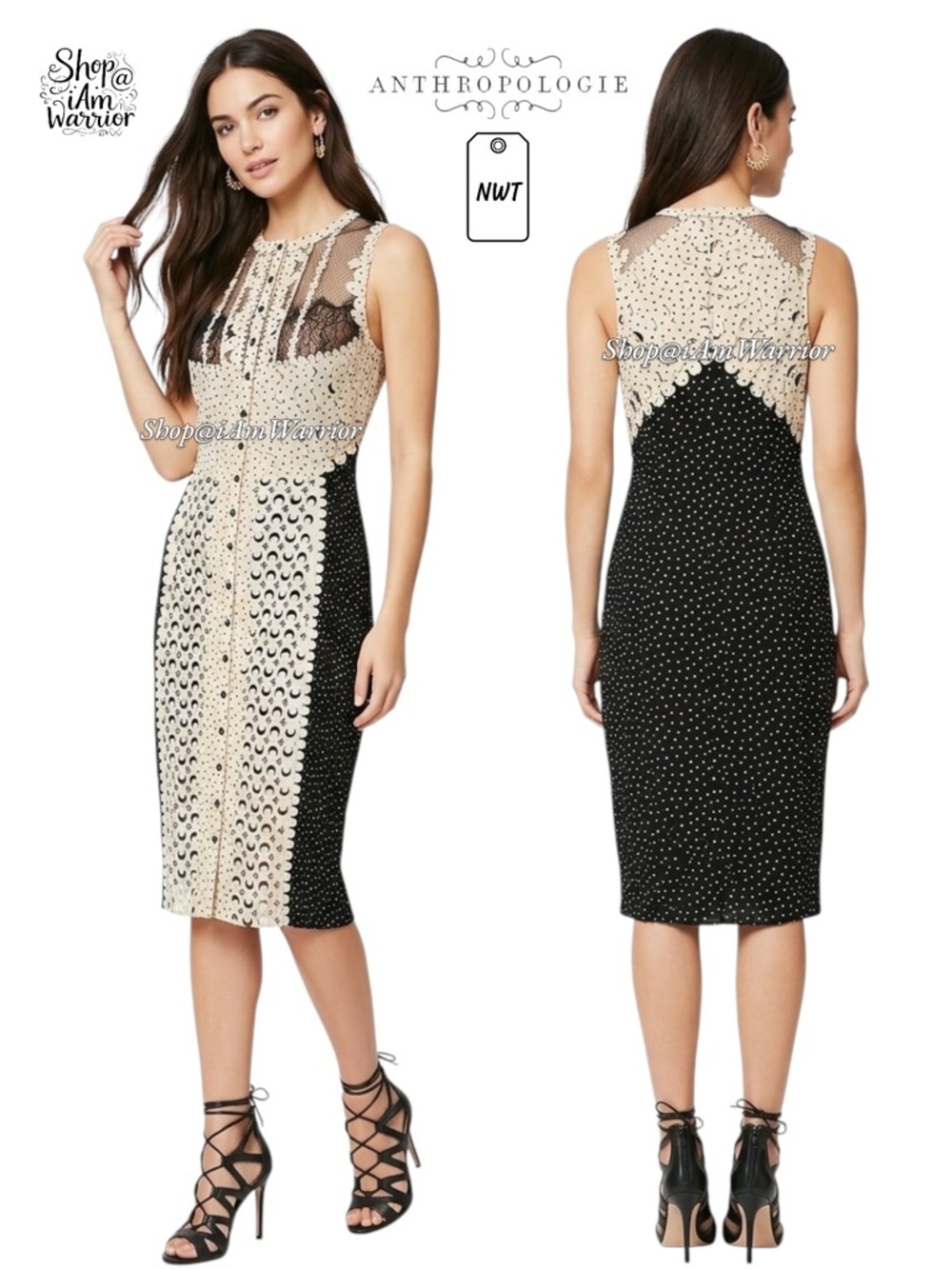 Anthropologie NWT Byron Lars layered petal fired sheath *shop@iamwarrior